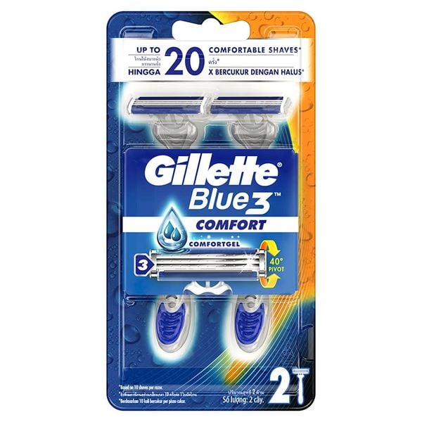Dao cạo Gillette Blue 3 x 2 cây