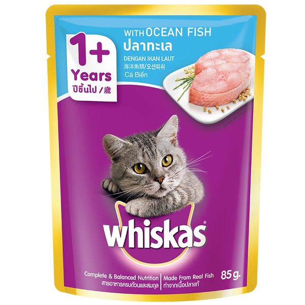 Thức ăn mèo Whiskas Ocean Fish 85g