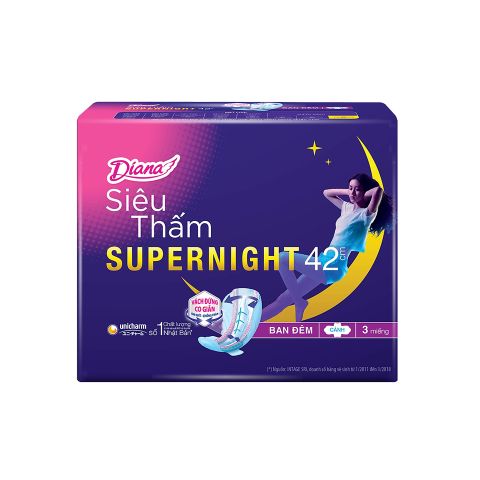 Băng vệ sinh Diana Super Night 42cm x 3 miếng