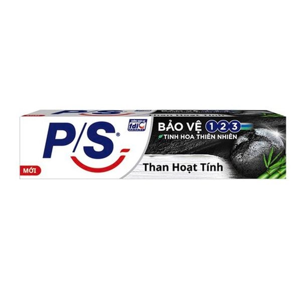 P/S Kem đánh răng Trắng răng than hoạt tính 180g