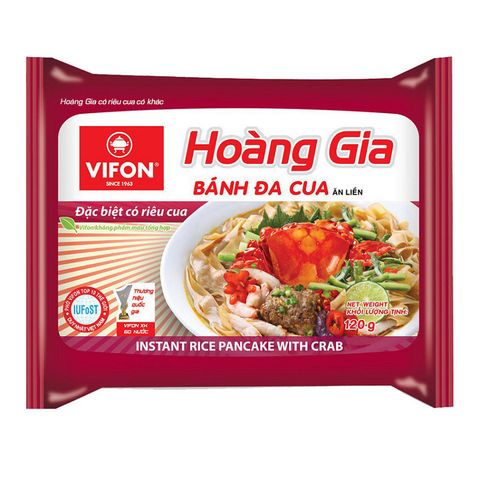 Hoàng gia Bánh đa cua 120g