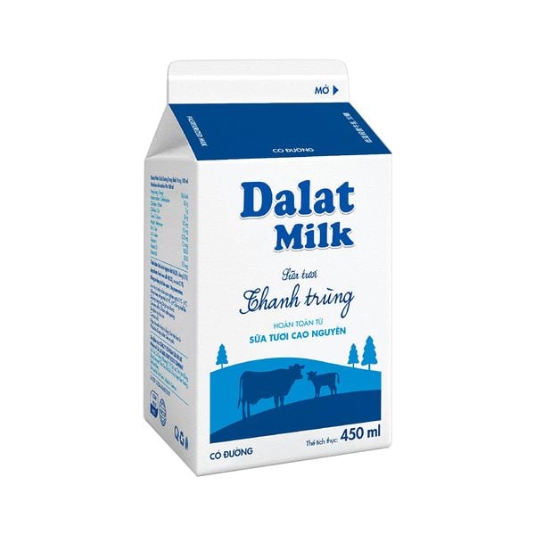 Sữa Dalat Milk có đường 450ml