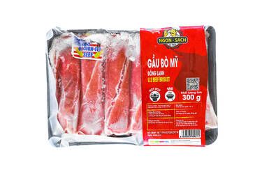 Thịt gàu bò mỹ 300gr - brisket uss - slice 3mm