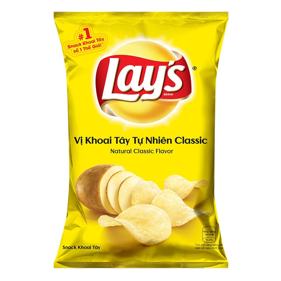 Lays vị Khoai tây Tự nhiên Classic 29g Genshai