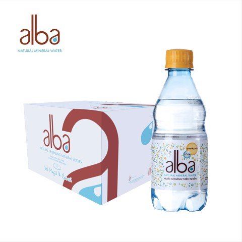 Nước khoáng thiên nhiên Alba có ga 350ml