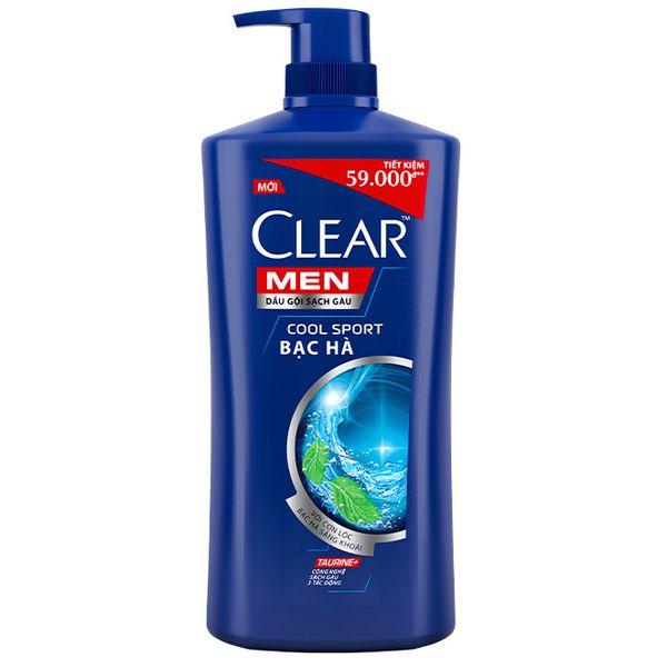 Clear MEN dầu gội mát lạnh bạc hà 630g