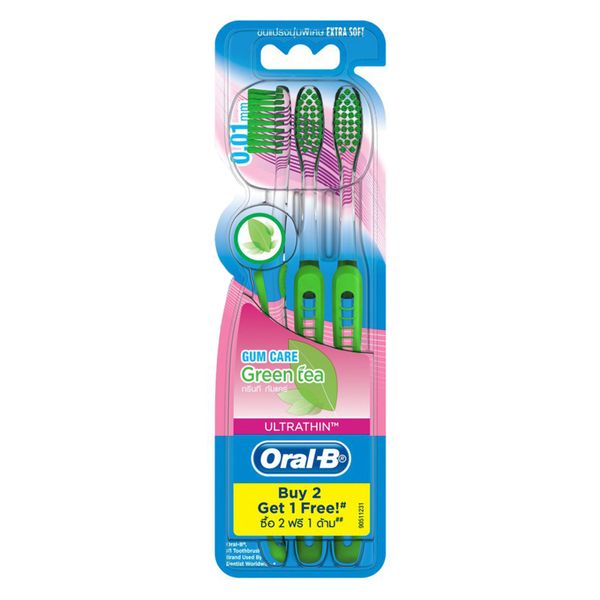 Bàn Chải Đánh Răng Oral-B Tinh Chất Trà Xanh (Vỉ 3)