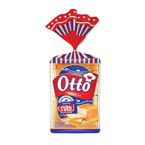 Bánh mì Otto Sandwich tươi lạt 450g