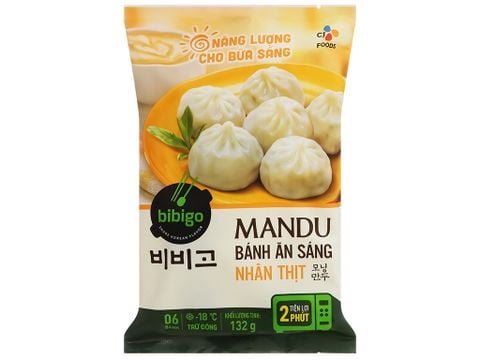 Bánh Mandu Ăn Sáng Nhân Thịt bibigo Gói 132G