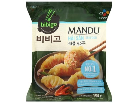 Bánh Xếp Hàn Quốc Nhân Hải Sản bibigo Gói 175G