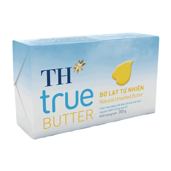 Bơ Lạt Tự Nhiên TH True Butter Thanh 200G