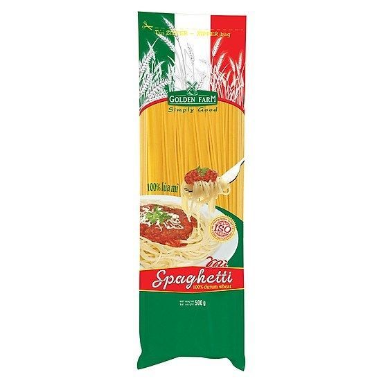 Mì sợi tròn Spaghetti Golden Farm 500g