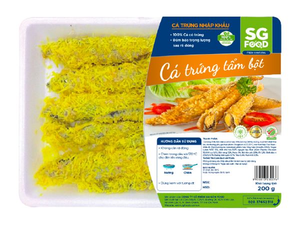 Cá trứng tẩm bột 200g SG Food