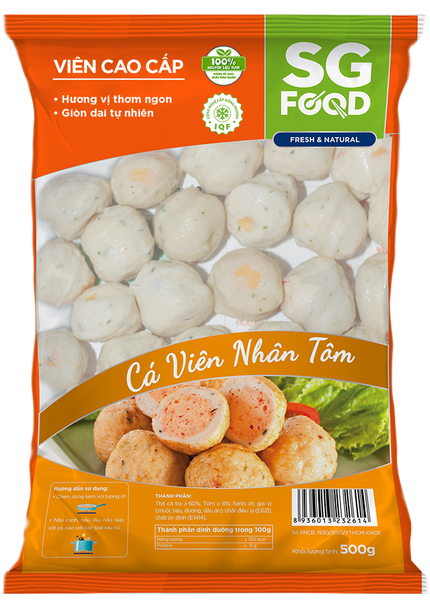 Cá viên nhân tôm 500g/Gói SG Food