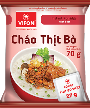 Cháo thịt bò 70gr