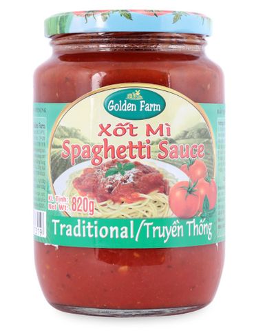 Sốt mì spa truyền thống hủ 820g Golden Farm