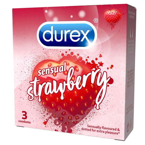 Durex-bao cao su Sensual Strawberry 3 bao