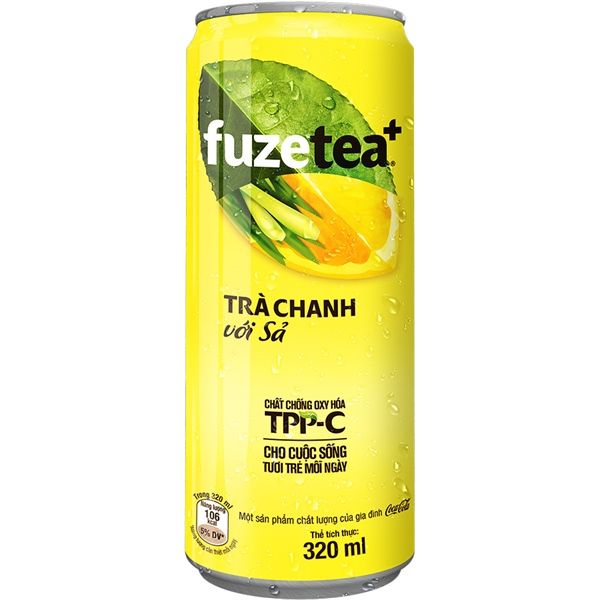 Fuze Tea Trà Chanh Sả Lemongrass 320ml