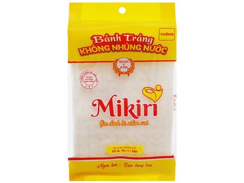 Bánh tráng vuông lớn Mikiri - 70 Lá - 210g