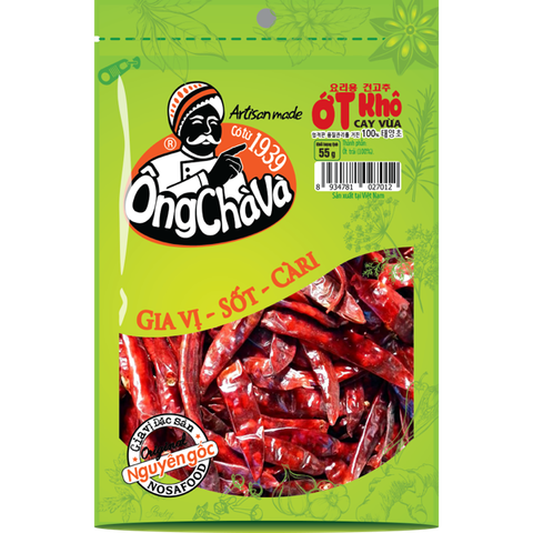 Ớt Khô Cay Vừa 55g