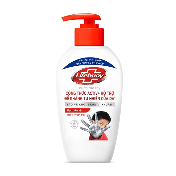 Lifebuoy Nước rửa tay bạc bảo vệ 180g