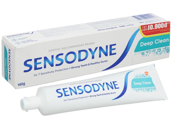 Kem đánh răng Sensodyne deep clean 160g