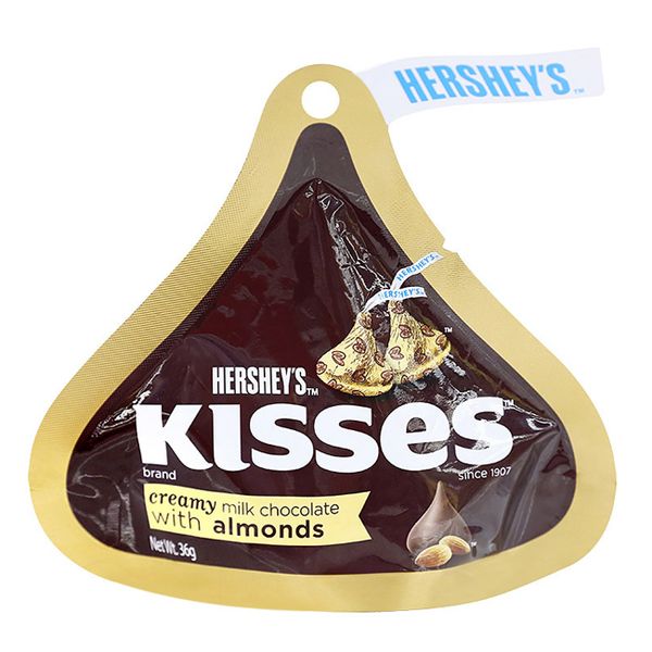Hershey Kisses-Sô cô la Kem sữa hạnh nhân 36g