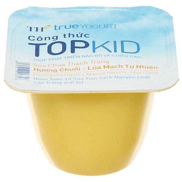 Sữa Chua Thanh Trùng TH True Yogurt TopKid Hương Chuối Hũ 60G