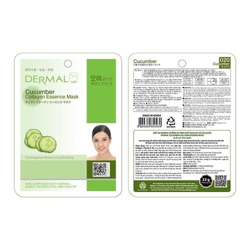 Mặt nạ Dermal Collagen & Dưa leo 100gr – Siêu Thị Genshai