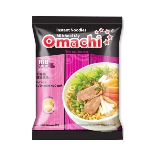 Mì Omachi Sườn Hầm Ngũ Quả Gói 80G