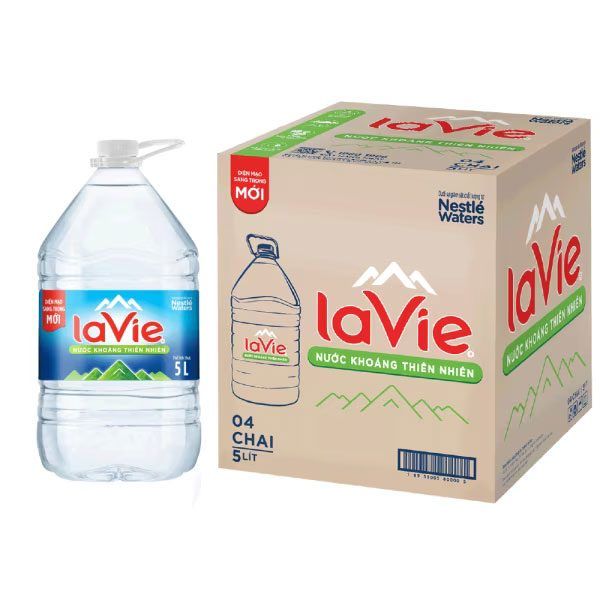 Thùng Nước Khoáng Lavie 5L