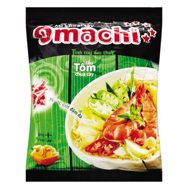 Mì Omachi Tôm Chua Cay 5 Sao Gói 80G