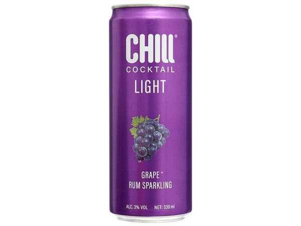 Chill Cocktail Light Grape&Rum 330ml
