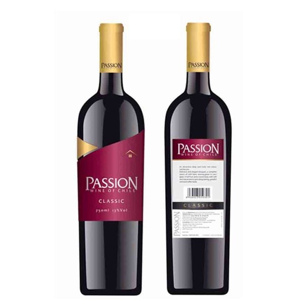 Rượu vang đỏ Passion Classic 750ml 13%