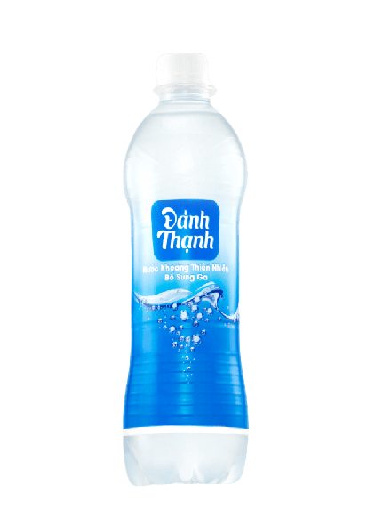 Nước khoáng thiên nhiên có gas Đảnh Thạnh chai 430ml