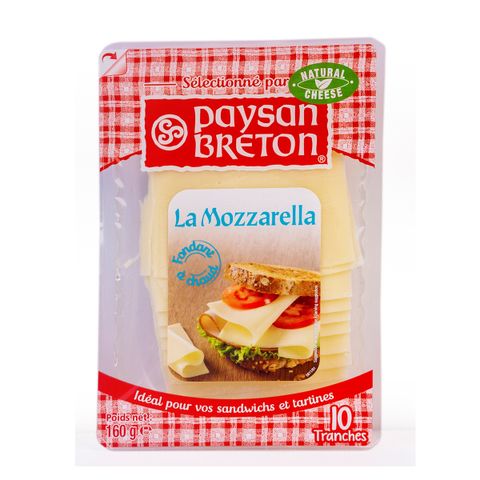 Phô mai Paysan Breton mozzarella cheese slices 160g