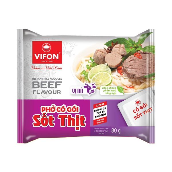 Phở Bò (Có gói xốt thịt) 75g