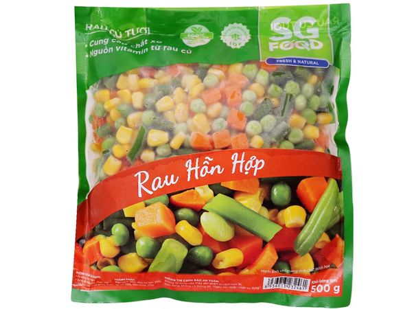 Rau hỗn hợp SG Food 500gr/Gói