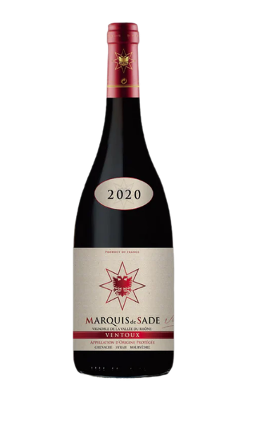 Rượu Vang Marquis De Sade Ventoux Appellation Dorigine Protegee 2020 15.5% 750ml