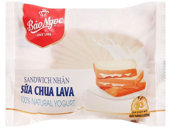 Bánh mì sandwich nhân sữa chua Lava Bảo Ngọc 50g