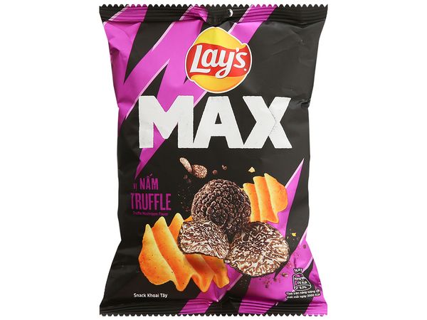 Snack Khoai Tây Lay's Max Nấm Truffle Gói 42G