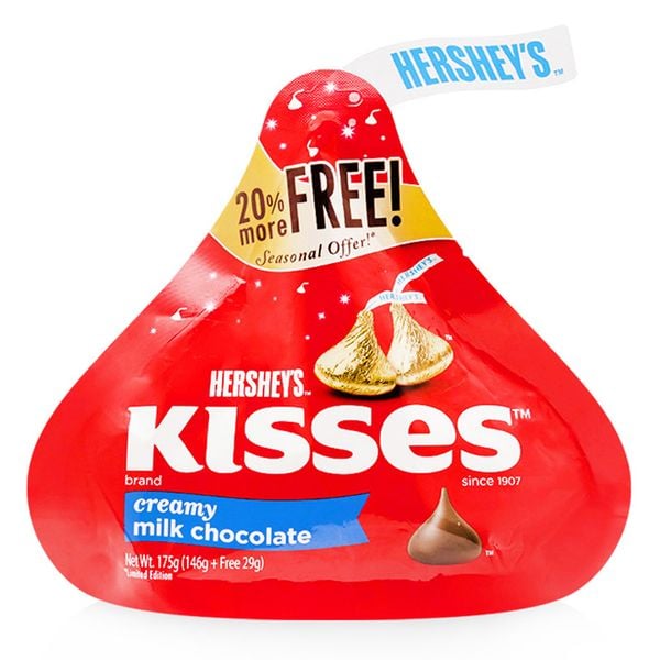 Hershey's Kisses Sô cô la kem sữa 146g
