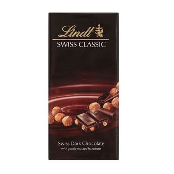Lindt Chocolate dark hazelnut hạt dẻ 100g