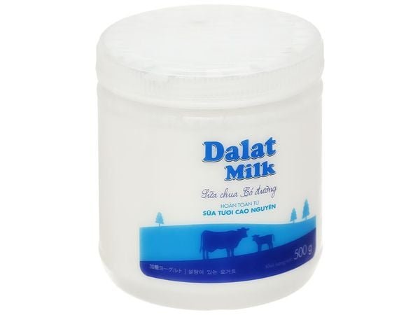 Sữa Chua Dalat Milk Có Đường Hộp 500G