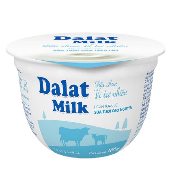 Sữa chua vị tự nhiên Dalatmilk 100g