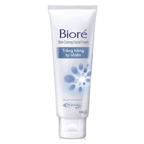 Biore Sữa rửa mặt trắng hồng tự nhiên 100gr