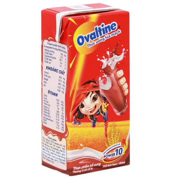 Thức Uống Sữa Lúa Mạch Ovaltine X2 Canxi Hộp 110ml