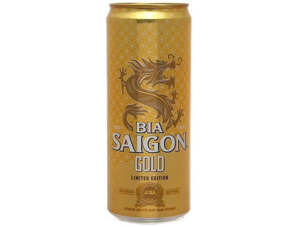 Bia Sài Gòn Gold Sleek Lon 330ml