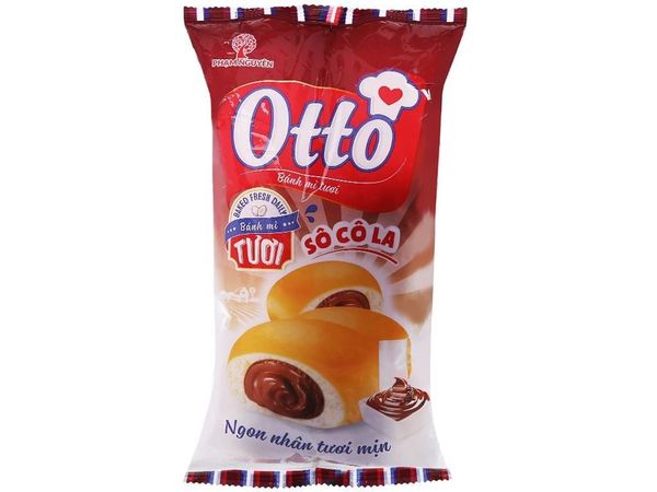 Bánh mì Otto tươi kem socola 90g