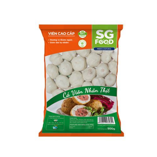 Cá viên nhân thịt 500g/Gói SG Food